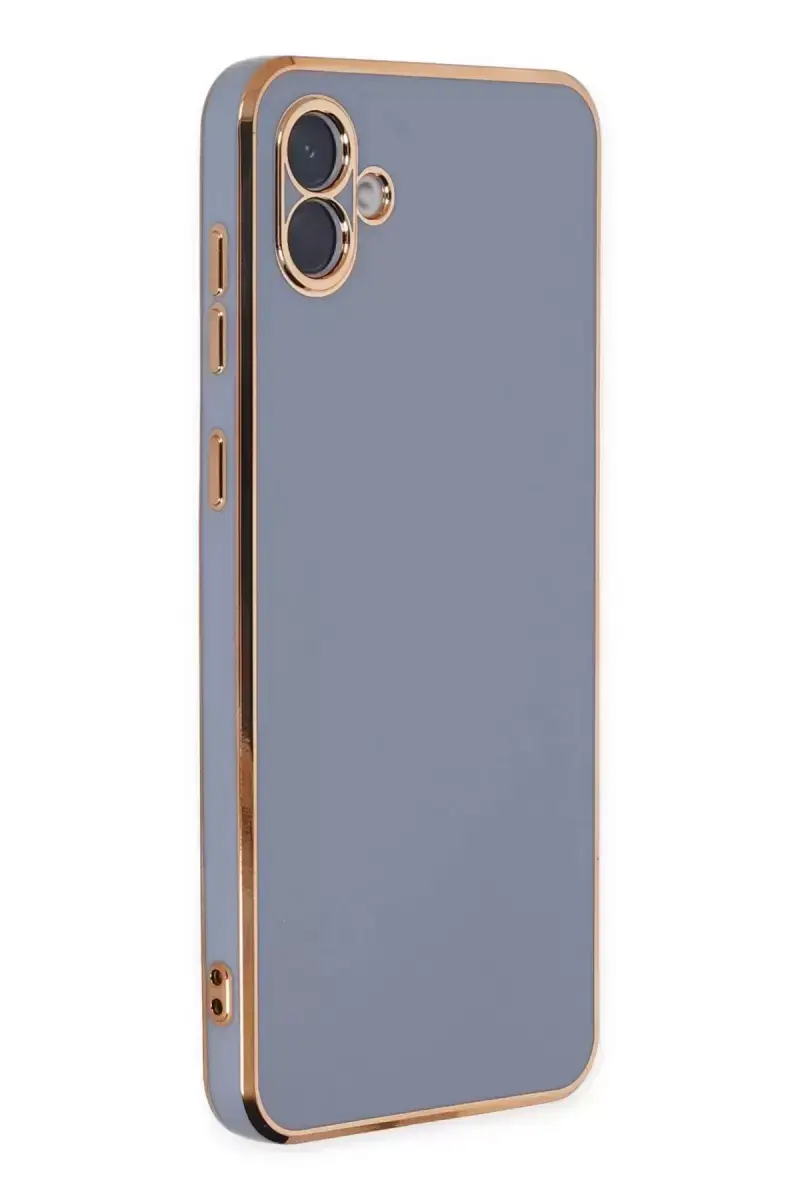 Newface Samsung Galaxy A04 Kılıf Volet Silikon - Mavi