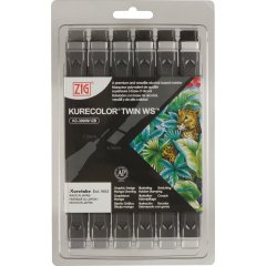 Kurecolor Twin Ws 12'li Marker Seti - Cool Grey Colors