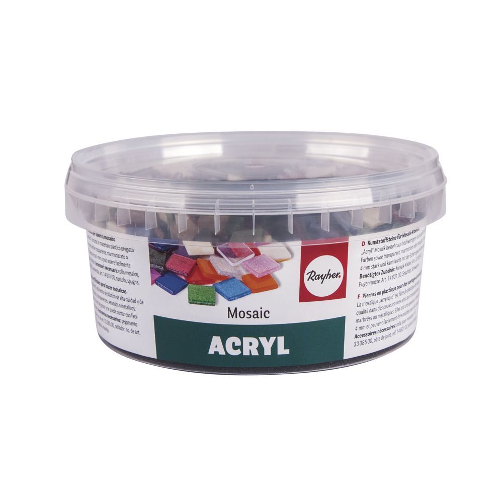 Mozaik Akrilik Taş Seti - Karışık Renkler - 500gr