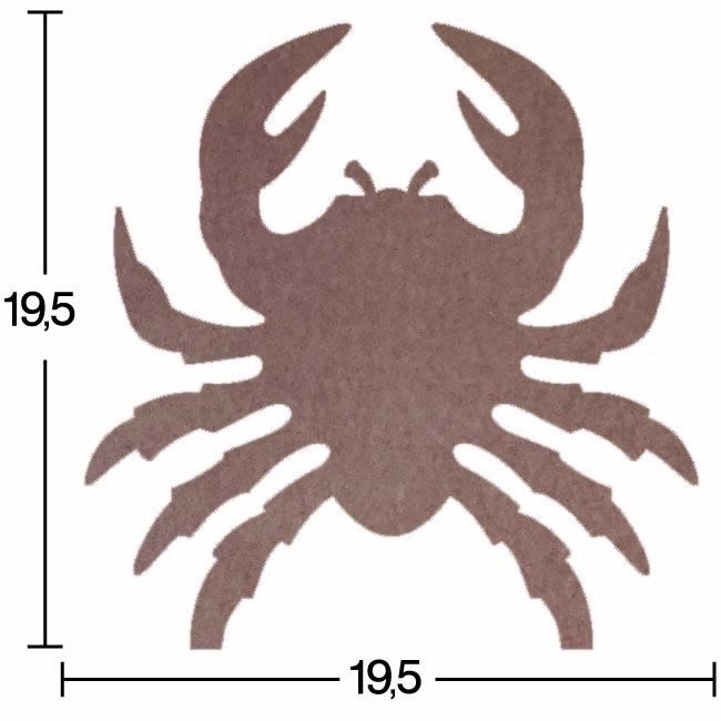 Ahşap Yengeç - 18mm - H51