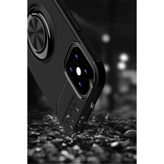 İphone 12 Mini Kılıf Range Yüzüklü Silikon - Kırmızı