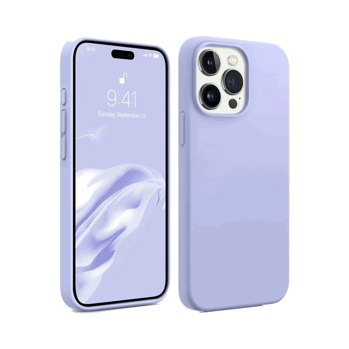 İphone 15 Pro Kılıf First Silikon - Lila