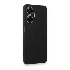 Realme C55 Kılıf First Silikon - Siyah