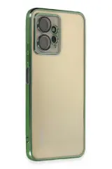 Newface Xiaomi Redmi Note 12 4g Kılıf Razer Lensli Silikon - Yeşil