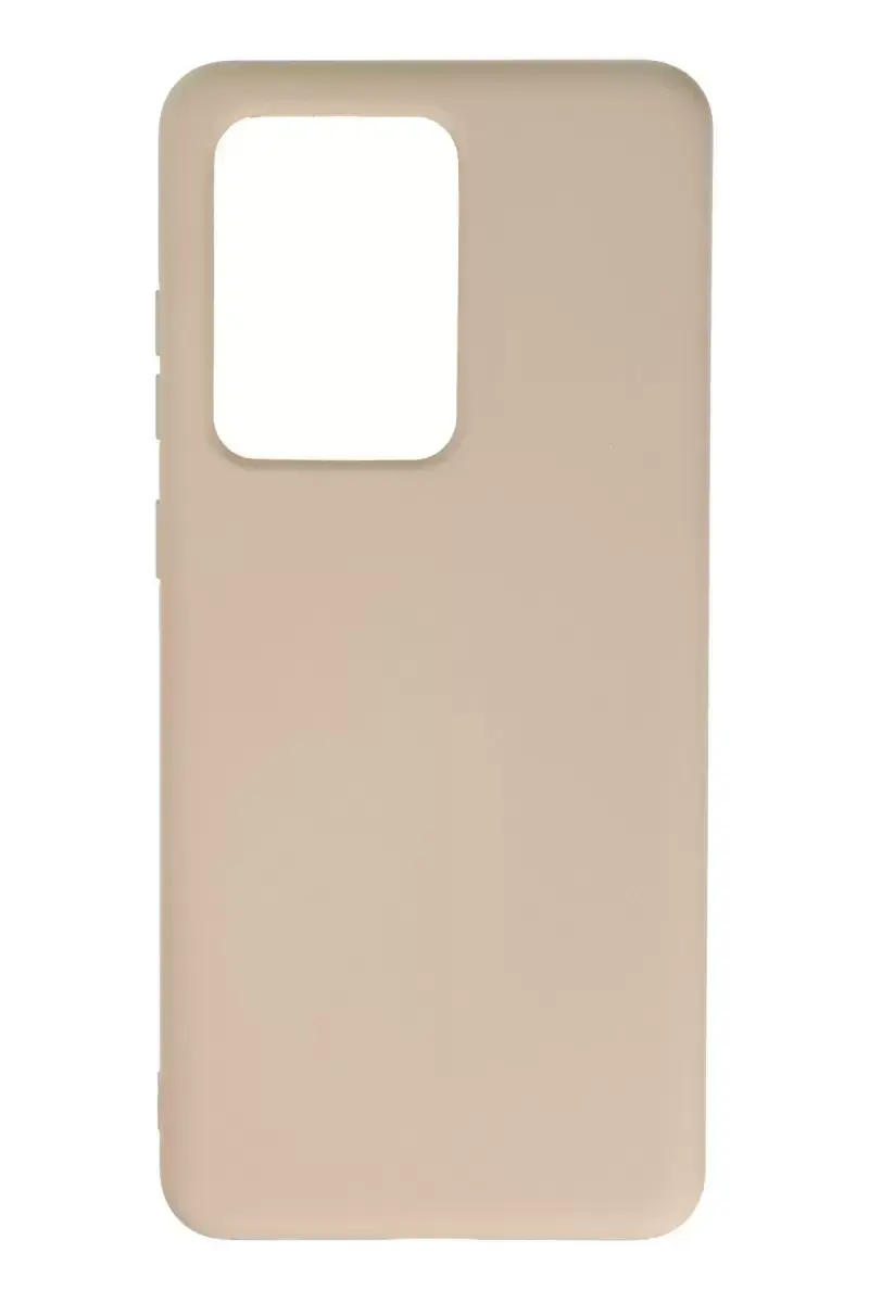 Newface Samsung Galaxy S20 Ultra Kılıf Nano İçi Kadife Silikon - Pudra