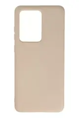 Newface Samsung Galaxy S20 Ultra Kılıf Nano İçi Kadife Silikon - Pudra