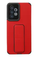 Newface Samsung Galaxy A33 5g Kılıf Mega Standlı Silikon - Kırmızı