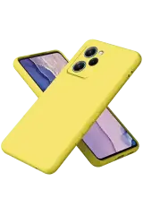 Newface Xiaomi Poco X5 Pro 5g Nano İçi Kadife Silikon - Sarı