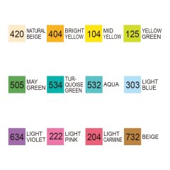 Kurecolor Twin Ws 12'li Marker Seti - Natural Colors