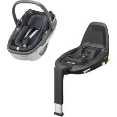 Maxi-Cosi Coral & FamilyFix3 Baza / Essantial Graphite