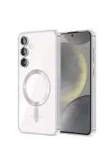 Newface Samsung Galaxy S24 Kılıf Kross Magneticsafe Kapak - Titan Gri