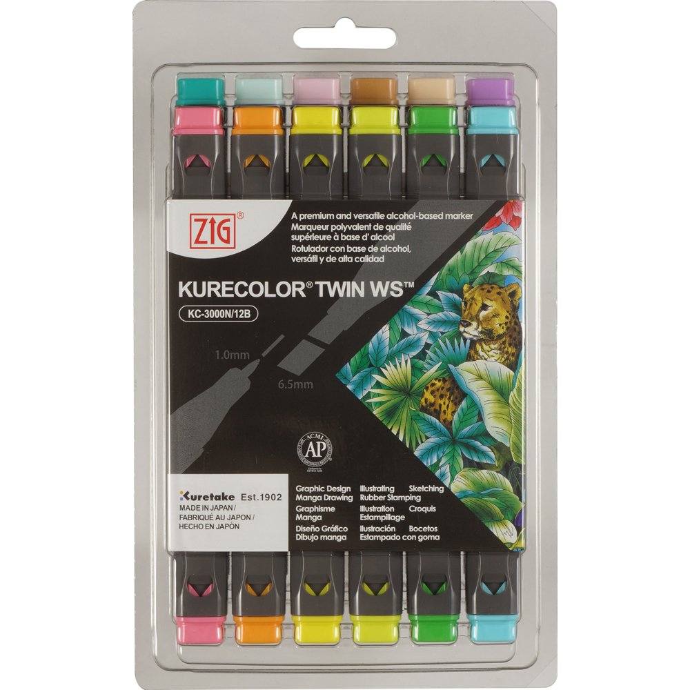 Kurecolor Twin Ws 12'li Marker Seti - Pale Colors