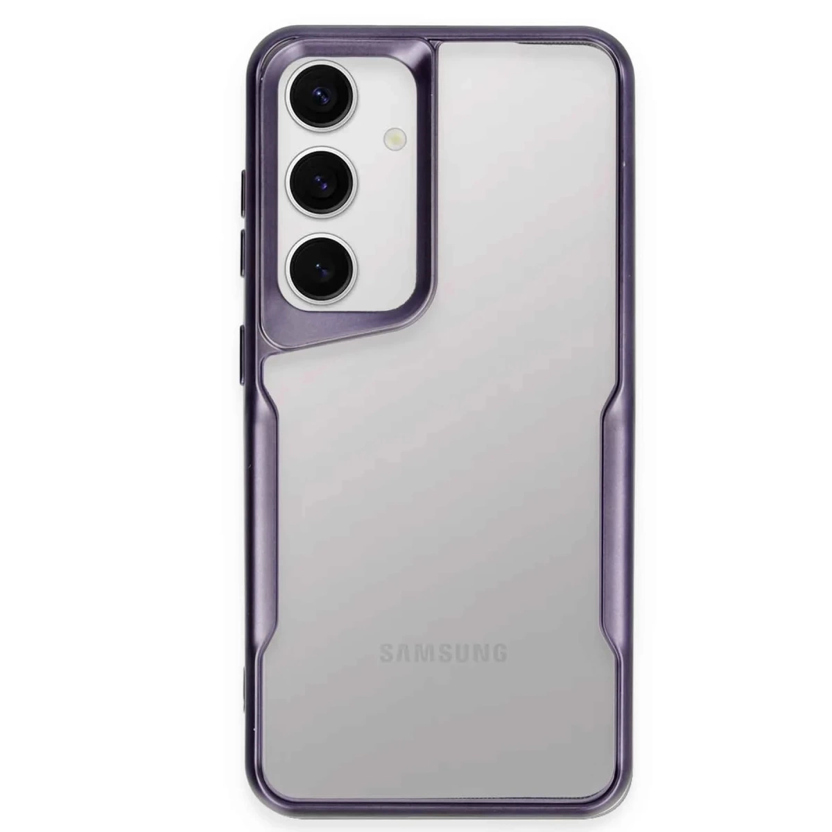 Samsung Galaxy S25 Kılıf Boyi Silikon Kapak - Derin Mor