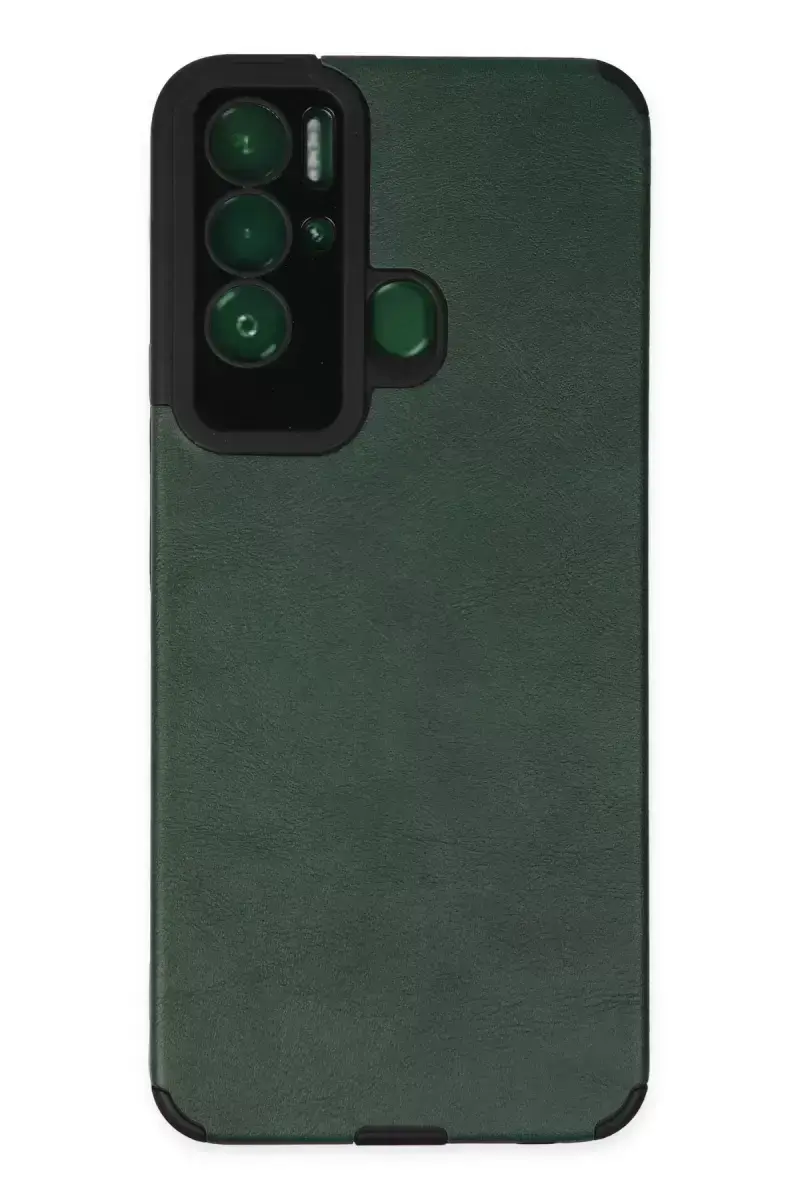 Newface Tecno Pova Neo Kılıf Loop Deri Silikon - Yeşil