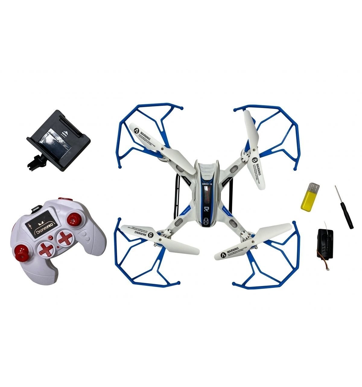 Sky Phantom CH085W Wifi + Kamera 3D Led Işıklı Drone - Mavi
