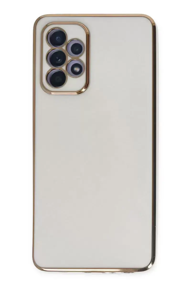 Newface Samsung Galaxy A52 Kılıf Volet Silikon - Beyaz