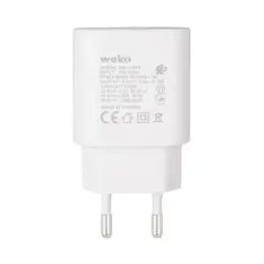 Weko Wk-27878 Note10 Beyaz 25 Watt Şarj Başlık Adaptörü + Type-c To Type-c Kablo