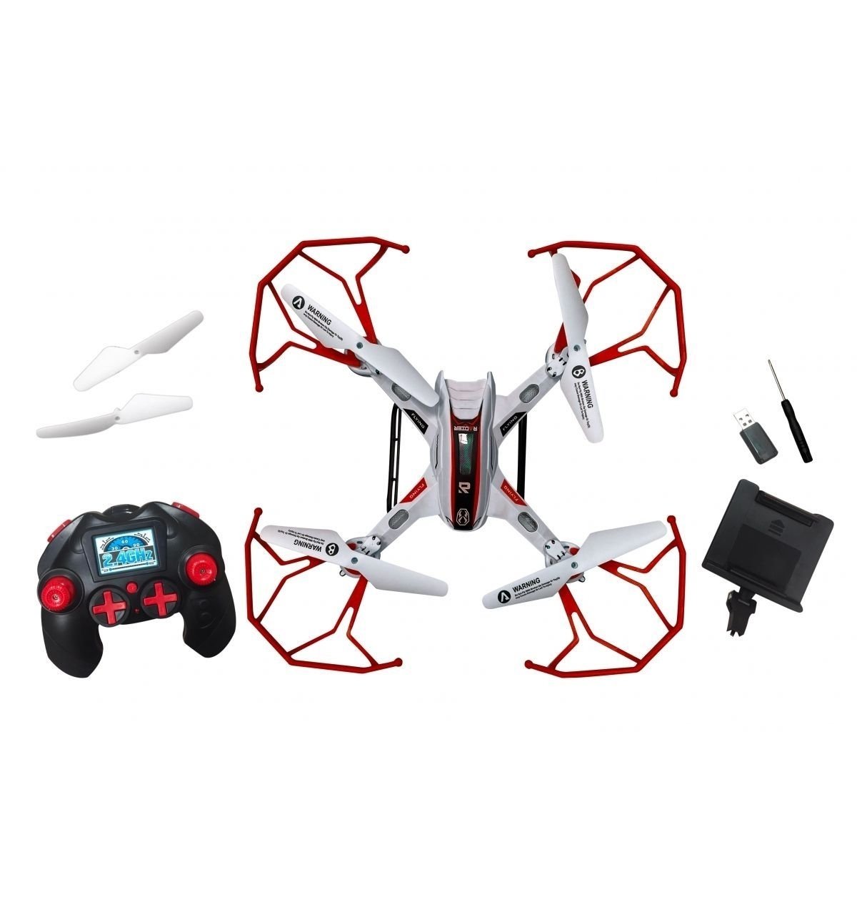 Sky Phantom DH861-X11F Kamera + Wifi 3D Led ışıklı Drone - Kırmızı