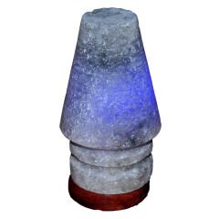 Abajur Şekilli Doğal Kaya Tuzu Lambası Çankırı Kablolu Ampullü Beyaz 1-2 Kg