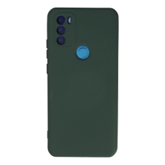 General Mobile Gm 21 Plus Kılıf Nano İçi Kadife Silikon - Koyu Yeşil