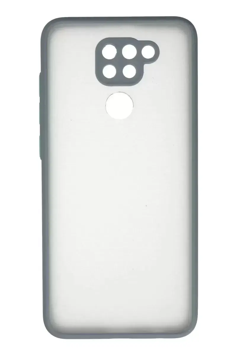 Newface Xiaomi Redmi Note 9 Kılıf Montreal Silikon Kapak - Gri