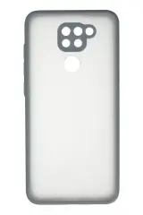 Newface Xiaomi Redmi Note 9 Kılıf Montreal Silikon Kapak - Gri