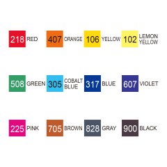 Kurecolor Twin Ws 12'li Marker Seti - Basic Colors