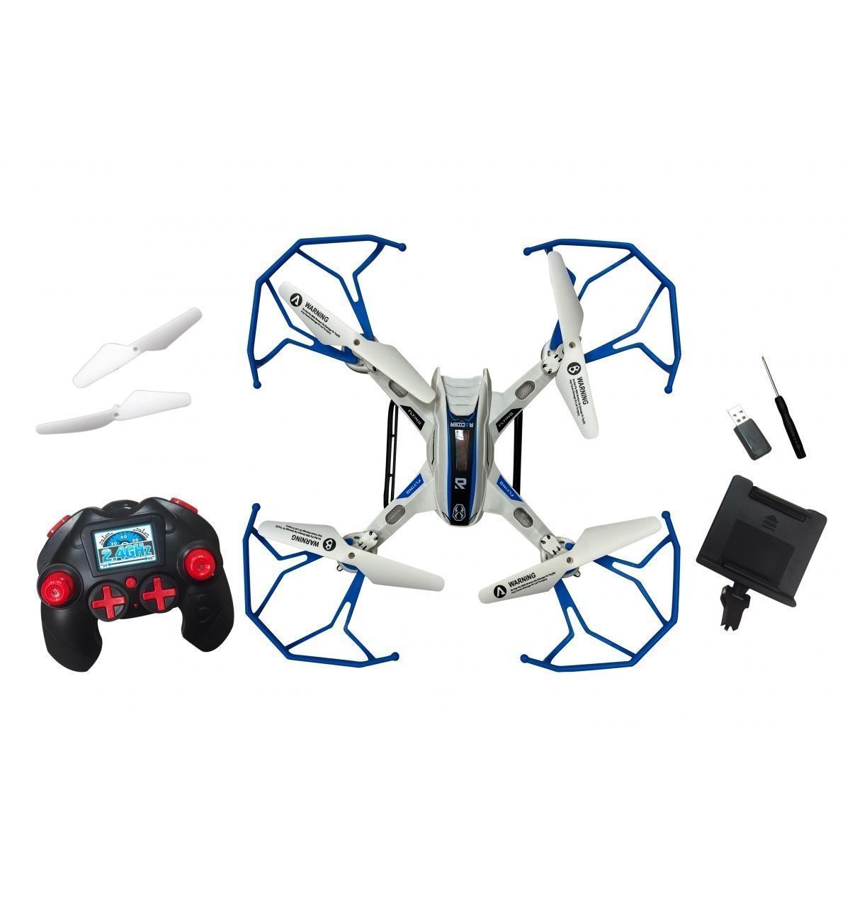 Sky Phantom DH861-X11F Kamera + Wifi 3D Led ışıklı Drone - Mavi