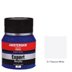 Talens Amsterdam Expert Serisi Akrilik Boya 400ml - S:1 Titanium White