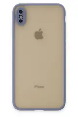 Newface İphone X Kılıf Montreal Silikon Kapak - Gri