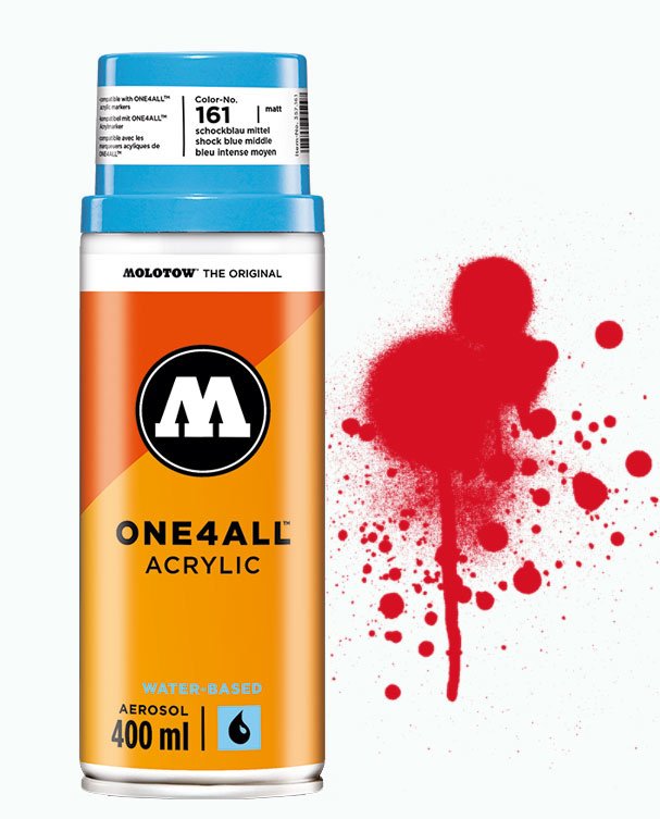 ONE4ALL Akrilik Sprey Boya 400ml - N:013 Traffic Red