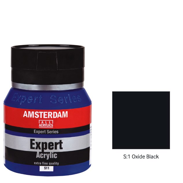 Talens Amsterdam Expert Serisi Akrilik Boya 400ml - S:1 Oxide Black