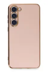 Newface Samsung Galaxy S23 Kılıf Volet Silikon - Pembe