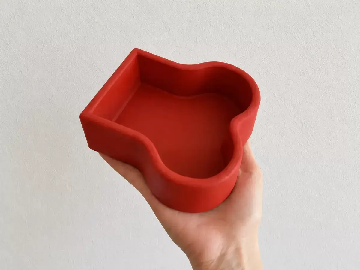 Kemik Model Beton Kedi Köpek Mama Ve Su Kabı - Kiremit
