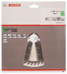 Bosch Ahşap Daire Testere Bıçağı 190x30 mm 48 Diş 2 608 640 617
