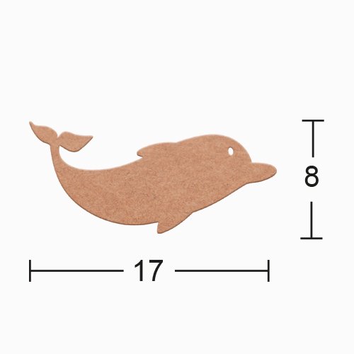 Ahşap Yunus Balığı - 18mm - H104