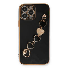 İphone 13 Pro Max Kılıf Esila Silikon - Siyah