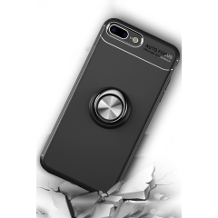 İphone 7 Plus Kılıf Range Yüzüklü Silikon - Kırmızı