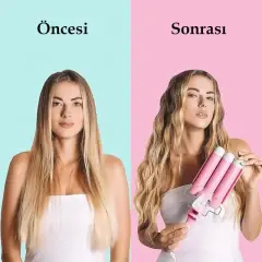 Premio T-0042 Triple Su Dalgası Profesyonel Saç Şekillendirici Maşası