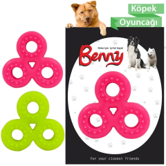 Benny Köpek Oyuncağı Üçlü Halka 9 x 9 cm Çeşitli Renklerde