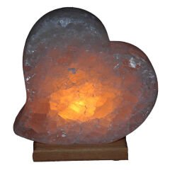 Kalp Şekilli Doğal Kaya Tuzu Lambası Çankırı Kablolu Ampullü Beyaz 3-4 Kg