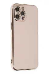 Newface İphone 12 Pro Max Kılıf Volet Silikon - Pembe