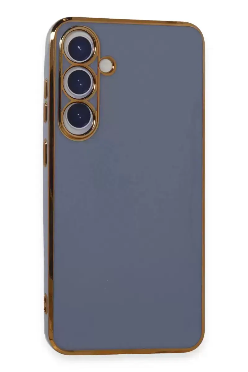 Newface Samsung Galaxy S24 Plus Kılıf Volet Silikon - Mavi
