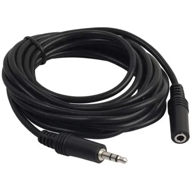 3.5 Mm Stereo Erkek/dişi 5 Metre Uzatma Kablo