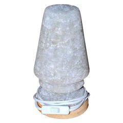 Abajur Şekilli Doğal Kaya Tuzu Lambası Çankırı Kablolu Ampullü Beyaz 3-4 Kg