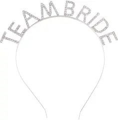 Gümüş Kaplama Kristal Taşlı Team Bride Taç