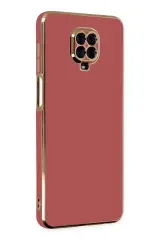Newface Xiaomi Redmi Note 9 Pro Kılıf Volet Silikon - Kırmızı