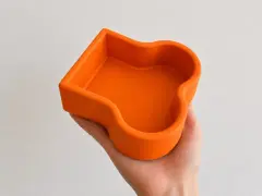 Kemik Model Beton Kedi Köpek Mama Ve Su Kabı - Turuncu