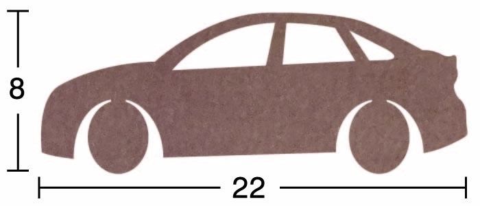 Ahşap Araba - 18mm - H90