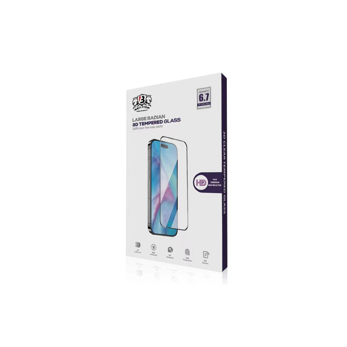 İphone 15 Pro Bilvis 0.18mm Plus Cam Ekran Koruyucu